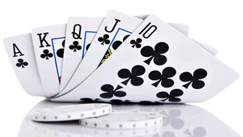 Quinte flush royale trefle